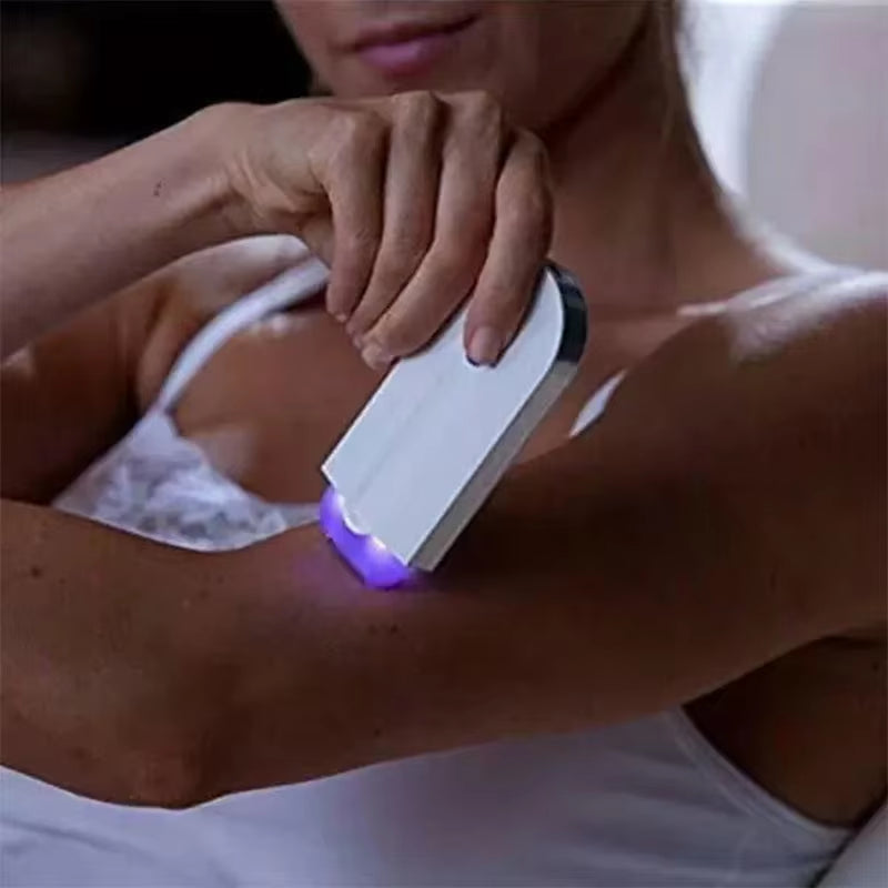 USB Rechargeable Professional Home Blue Light Hair Removal Device 2 in 1 Portable Women Painless Razor Tool Beauty Equipment