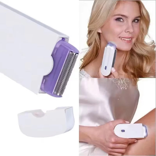 USB Rechargeable Professional Home Blue Light Hair Removal Device 2 in 1 Portable Women Painless Razor Tool Beauty Equipment